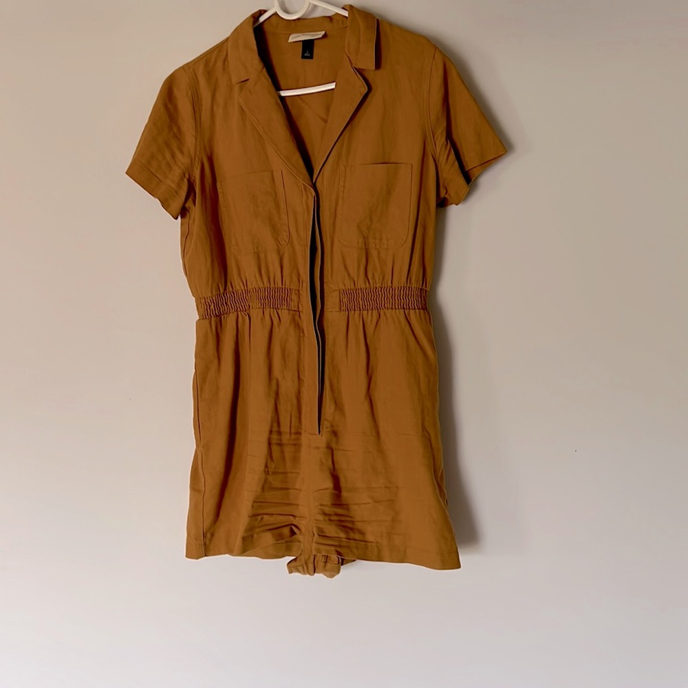 Mustard yellow romper shorts